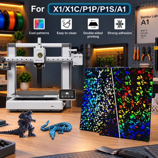 Dual Sided PEI Galaxy Build Plate for Bambulab A1