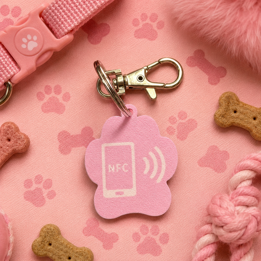 NFC Pet Tag (Pink)