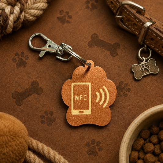 NFC Pet Tag (Brown)