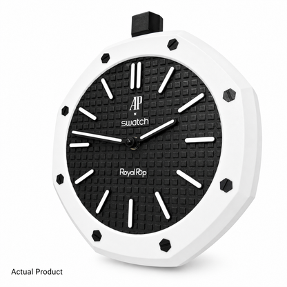 AP x Swatch Tribute Wall Clock (Black & White)
