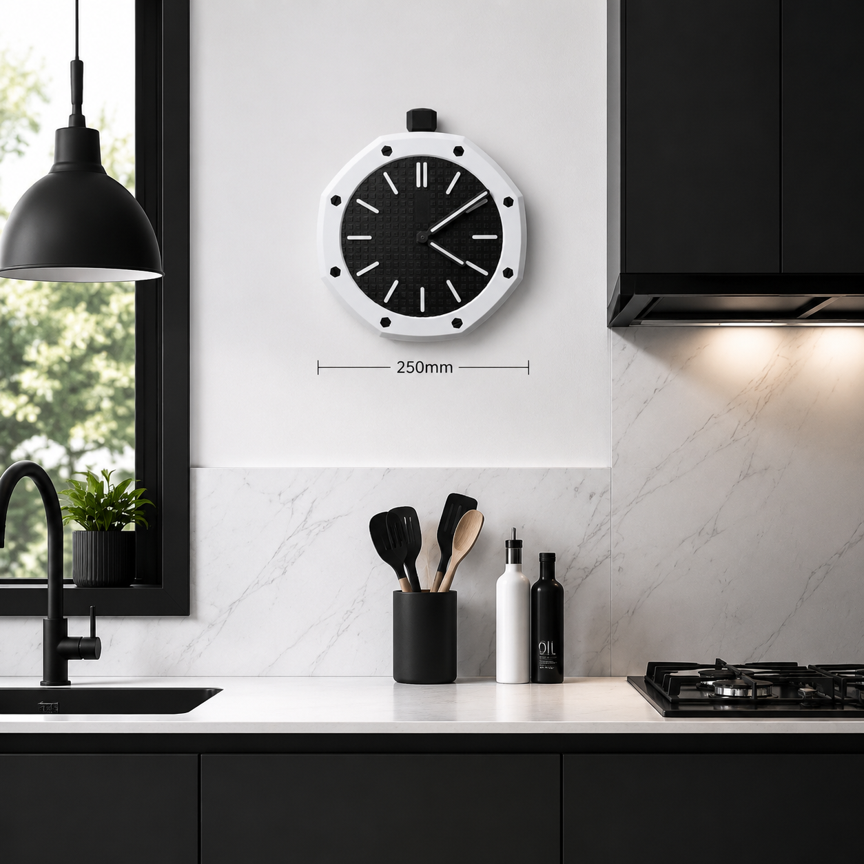 AP x Swatch Tribute Wall Clock (Black & White)
