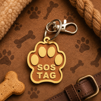 NFC Pet Tag (Brown)