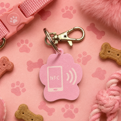 NFC Pet Tag (Pink)