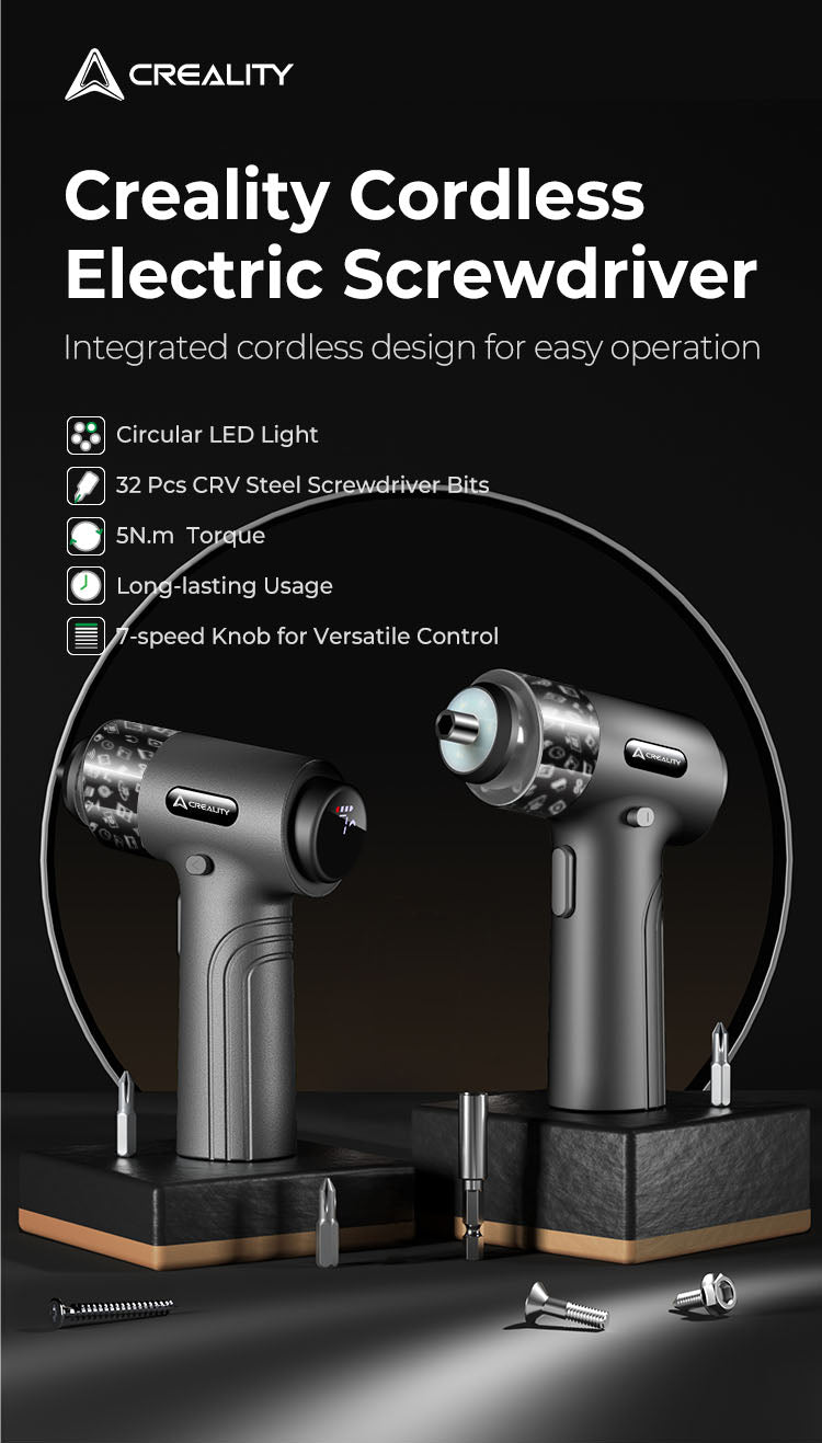 Creality Cordless Electric Screwdriver Precision Tool Kit