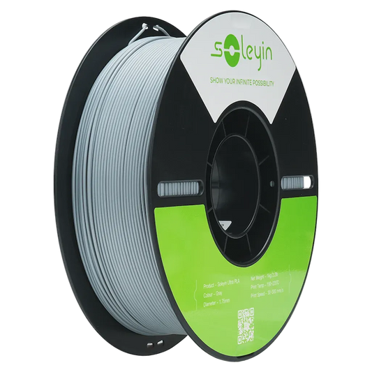 Spool of Soleyin 3D printing filament on a white background