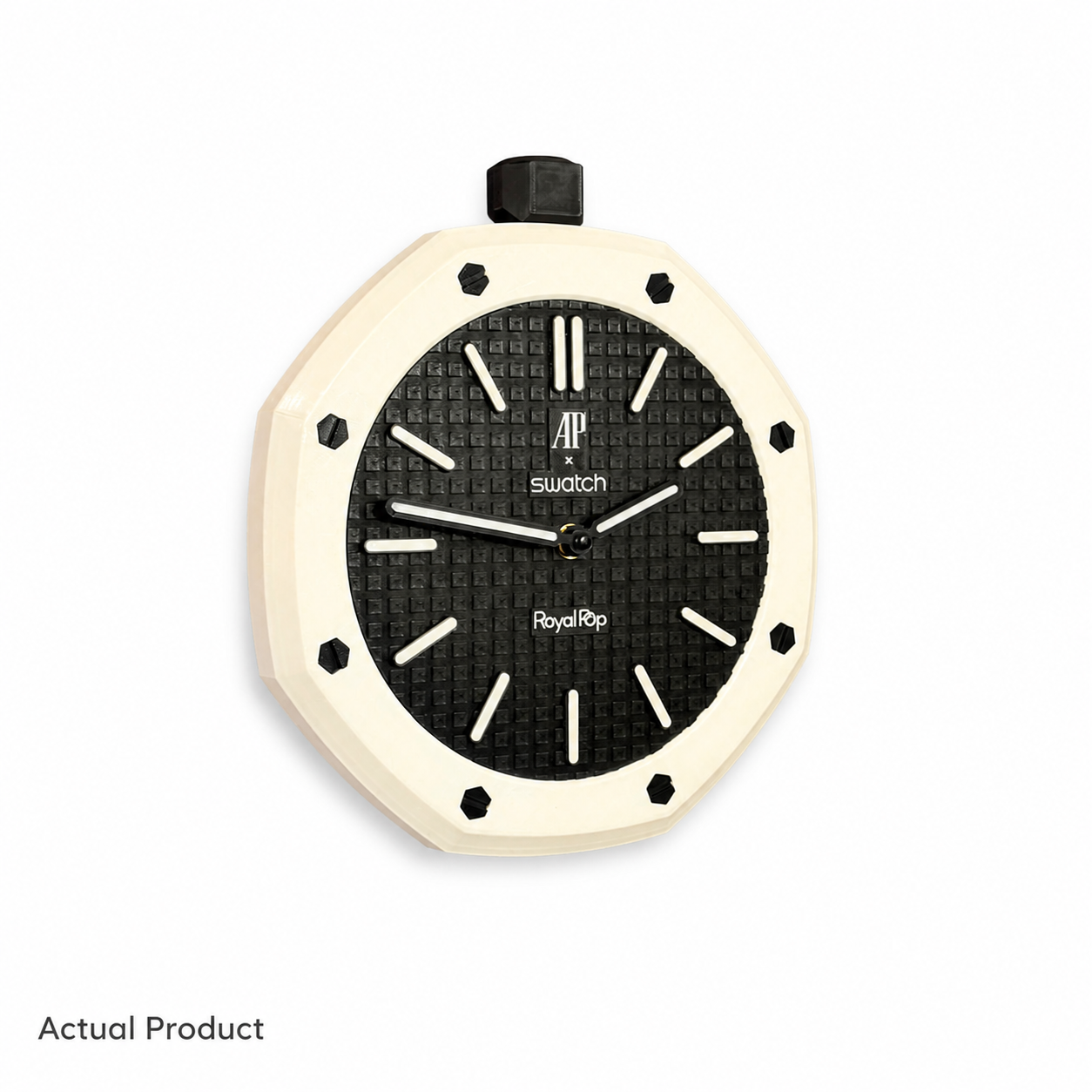 AP x Swatch Tribute Wall Clock (Black & White)