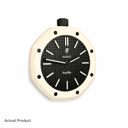 AP x Swatch Tribute Wall Clock (Black & White)
