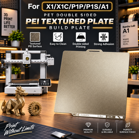 Dual Sided PEI Textured Plate for Bambulab A1