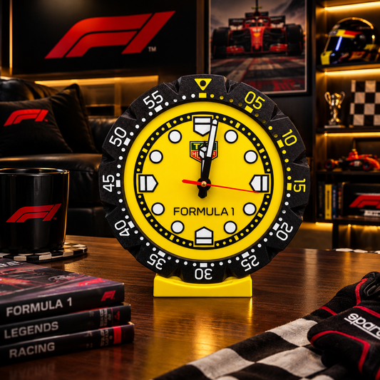 TAG Desktop Clock (Yellow / Black)