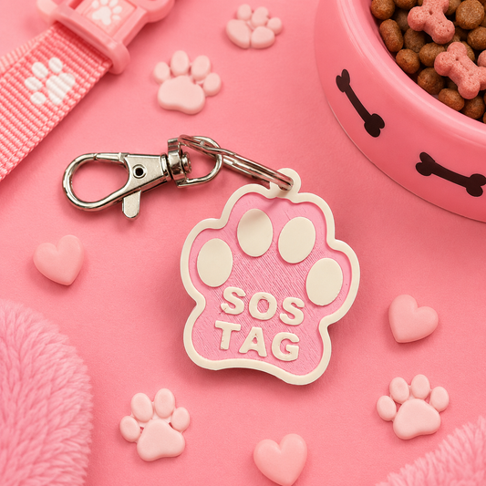 NFC Pet Tag (Pink)